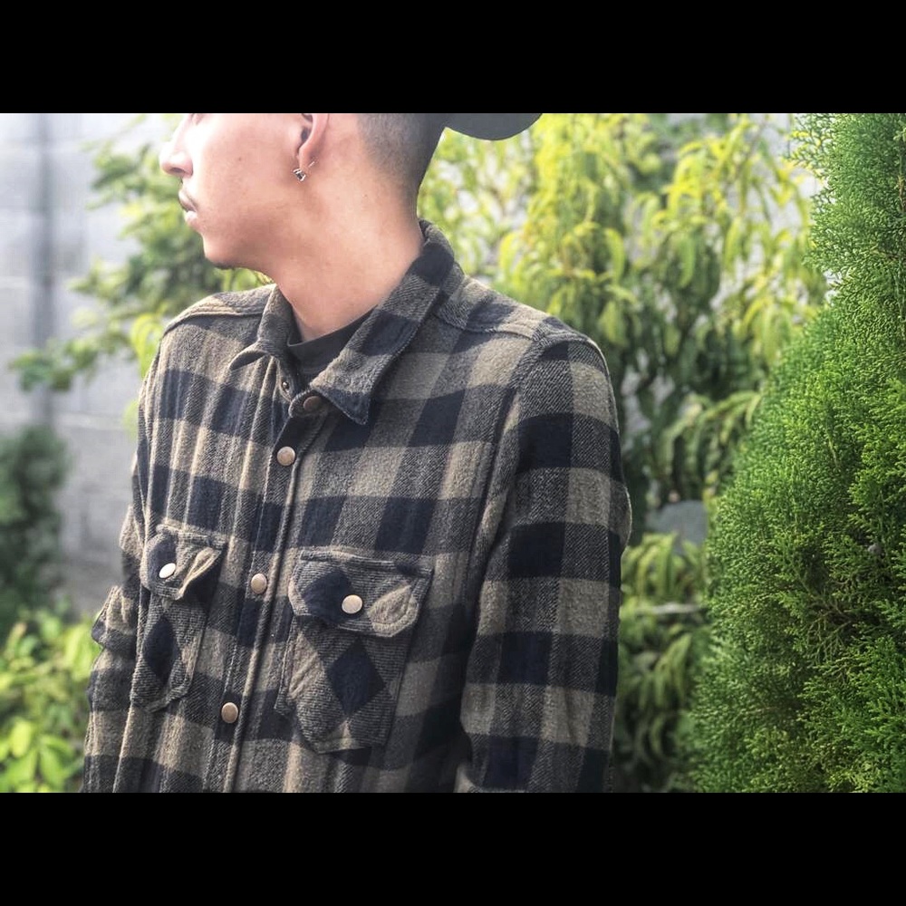 [Smoke Rise] Plade (Green) Button Down Shirt - Picture 2 of 7